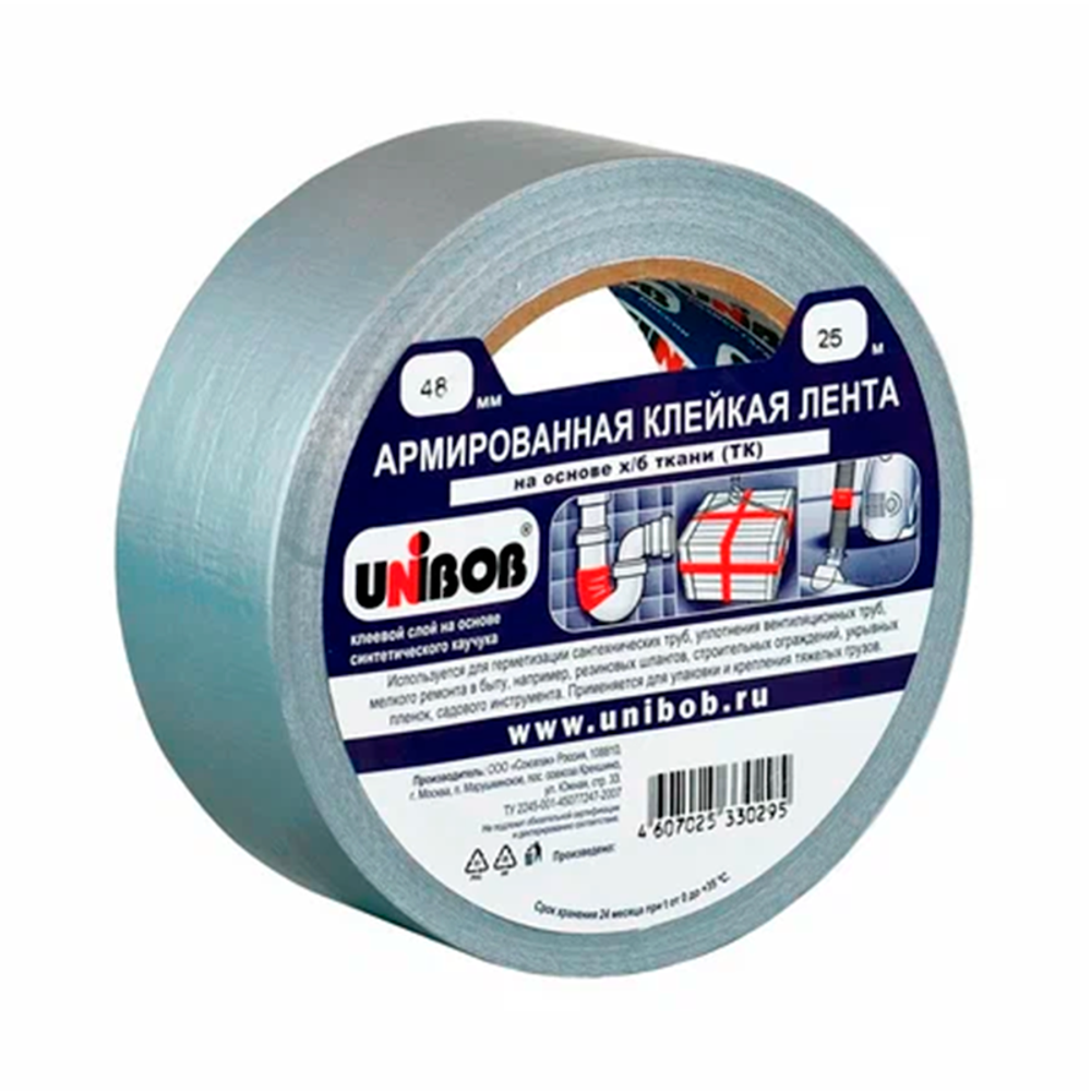 Клейкая лента армированная 48 мм х 50 м UNIBOB