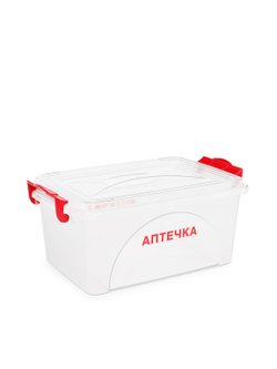 Контейнер Аптечка 4,5 л прямоугольный с ручками (7371)