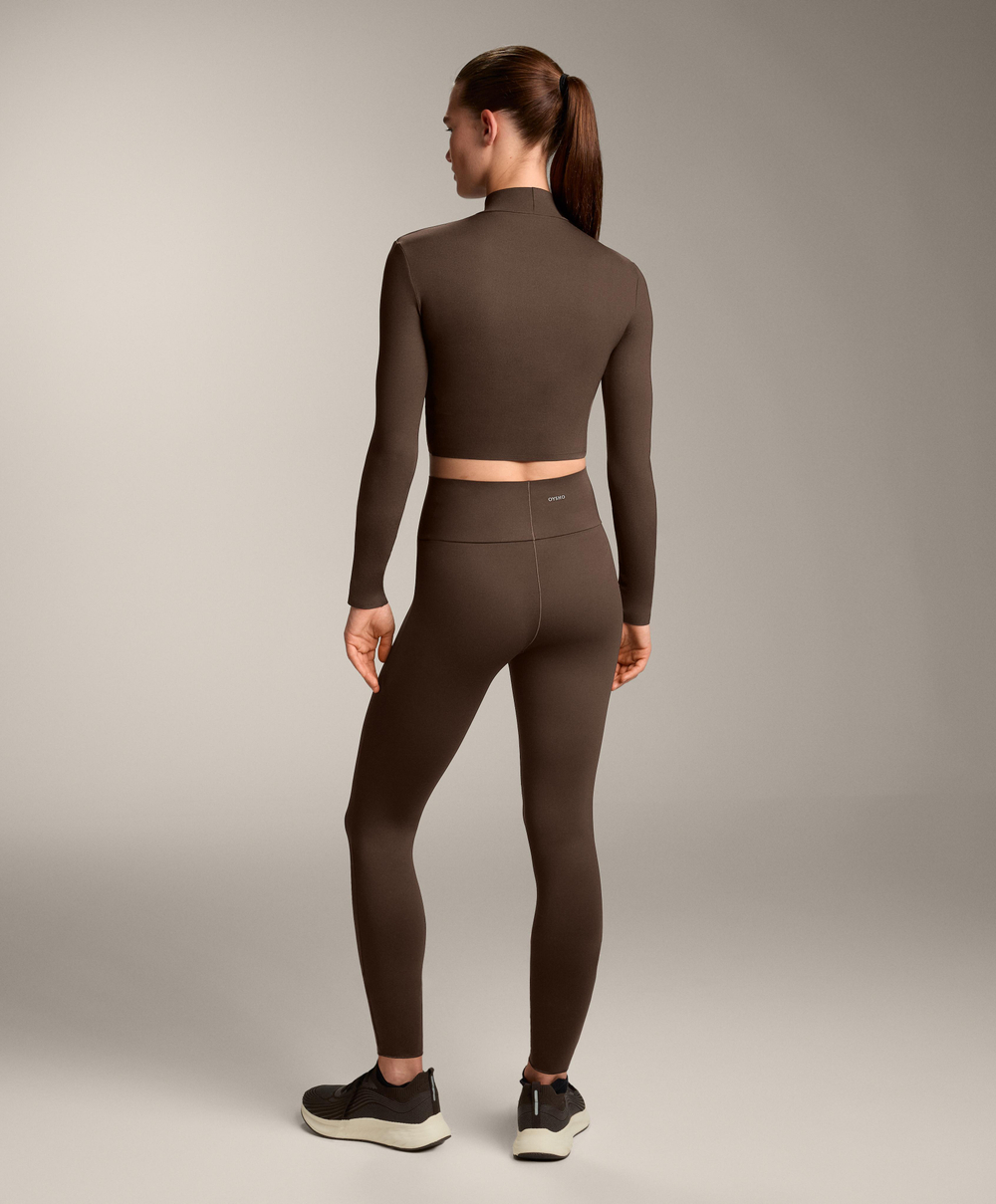 Oysho Футболка с длинным рукавом, темно-коричневый