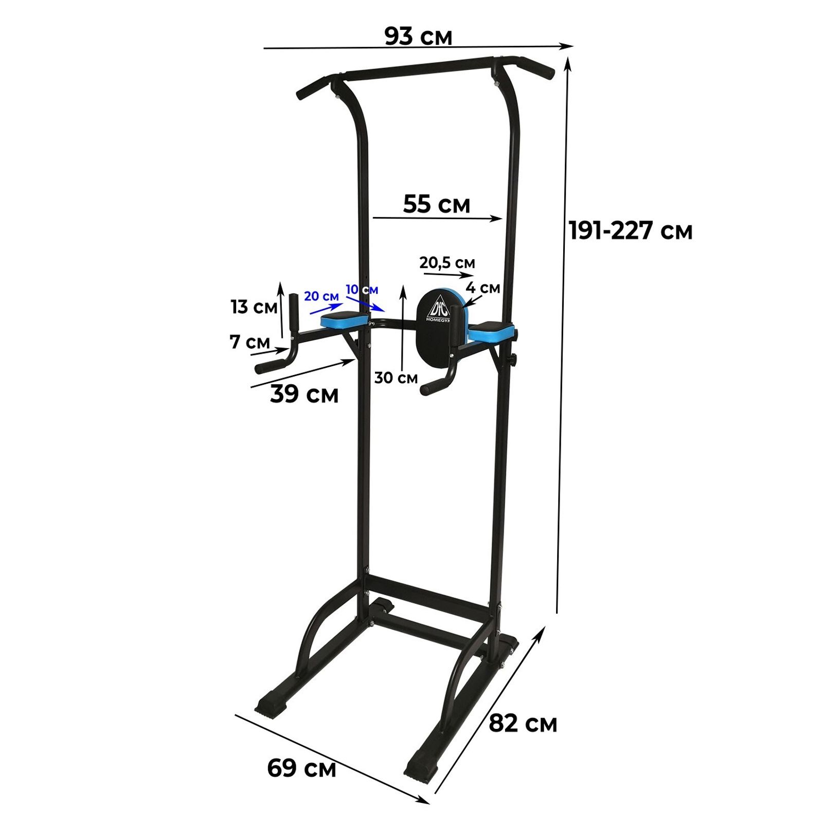 Турник-брусья DFC Power Tower G001 фото №11
