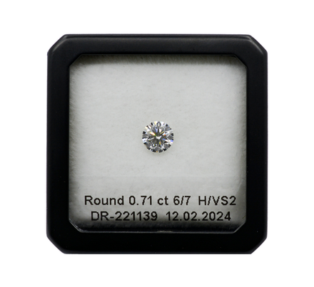 Бриллиант (Кр-57, Ø 5.70 мм, 6/7, 0.71 ct)