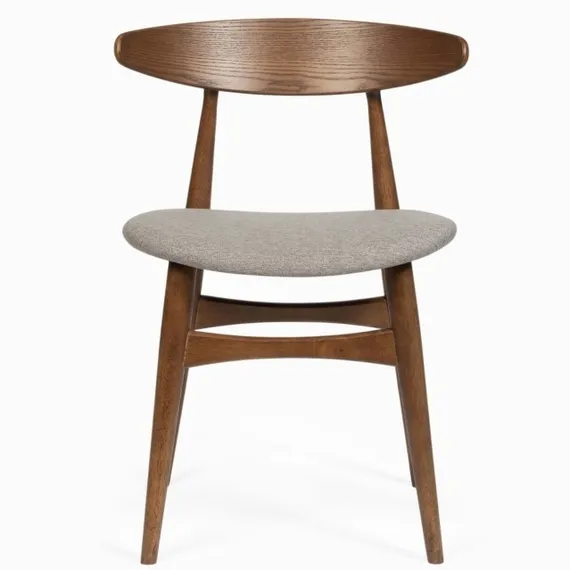 Стул Remake с бежево-серой обивкой