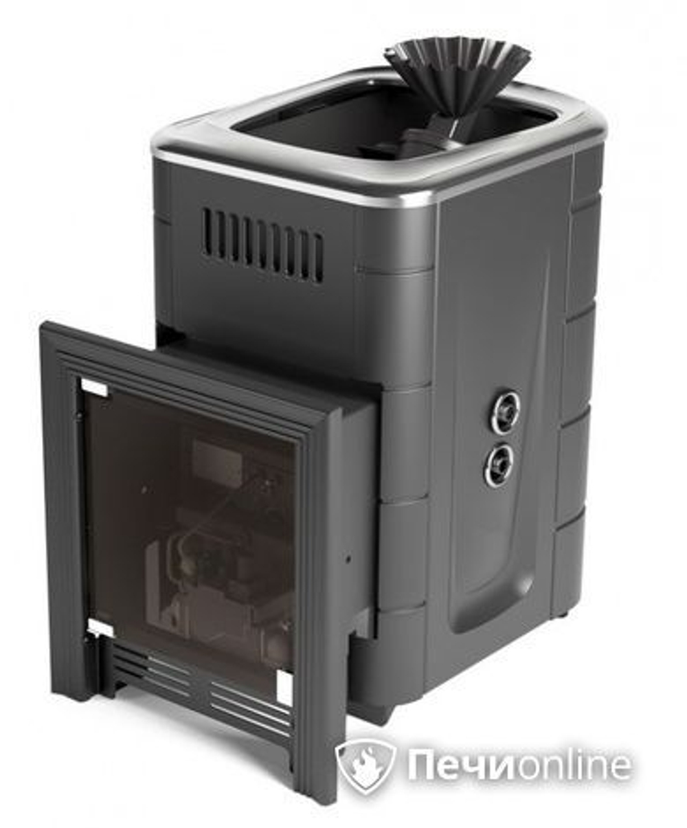 Печь для бани на газу TMF Таймыр Мини 2017 Inox БСЭ ЗК ТО антрацит