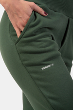 Брюки HIGH-WAIST LOOSE FIT SWEATPANTS "FEELING GOOD" 409 Зеленые