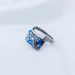 "Кобра" кольцо в серебряном покрытии из коллекции "Kaleidoscope" от Jenavi