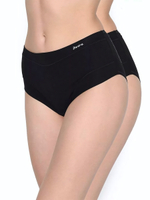 Набор из 2 трусиков-слип с завышенной талией Esencial (Размер: XL) (Цвет: черный)