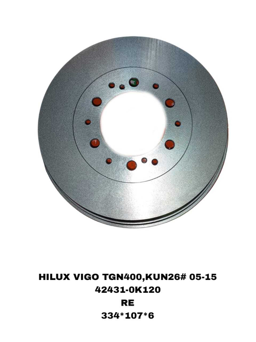 ТОРМОЗНЫЕ ДИСКИ HILUX/VIGO GUN125,GUN126 2005-2023 RE БАРАБАН