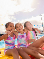 Купальник слитный Next E76-813, Розовый, Голубой