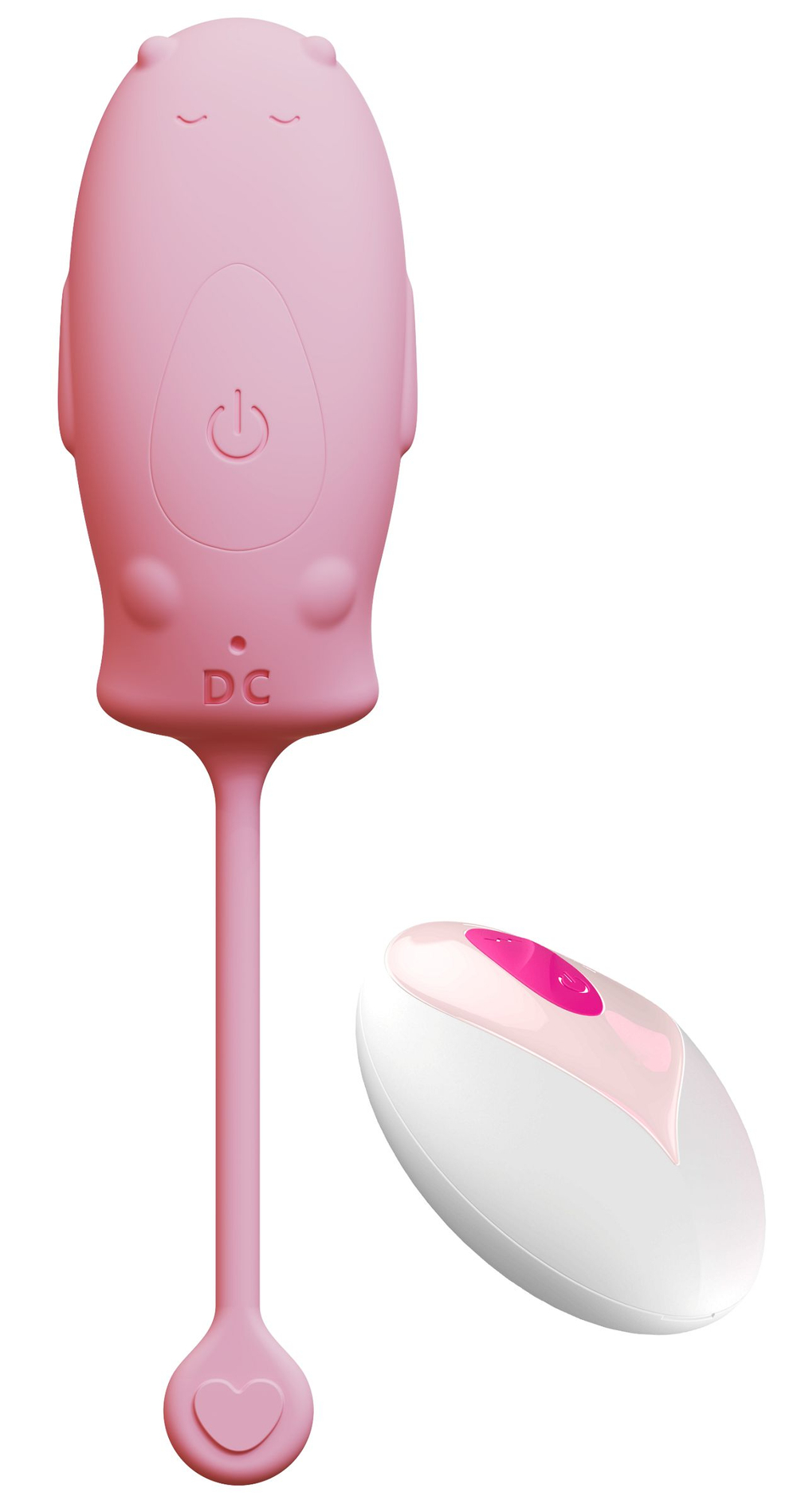 Розовое силиконовое виброяйцо с пультом ДУ