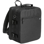 Рюкзак-трансформер сумка для ручной клади Pobedabags Black Advanced 36x30x27/20