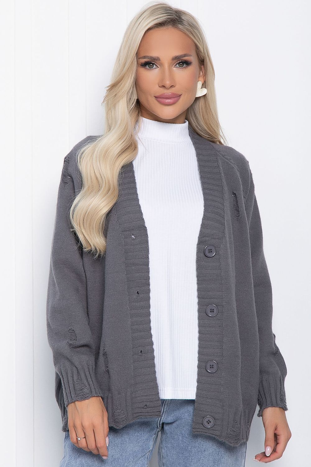 Кардиган Ирма (графит) Б10927 LT Collection