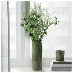Ваза IKEA FRODD (ФРЕДД), Темно-зеленый, 21 см