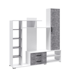 Стенка для гостиной Сидней-1 со шкафом белый/ателье светлое Микон