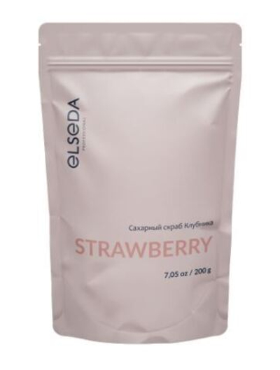 Сахарный скраб Elseda клубника 200г