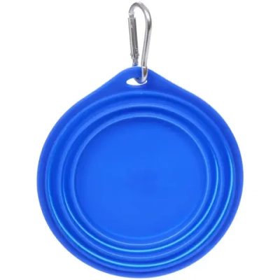 Миска складная силиконовая с карабином «Мой Бро», цвет синий, 350мл, 12,5*7,5*4см