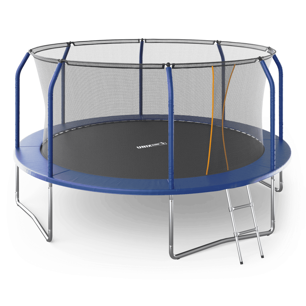 Батут UNIX Line Supreme Basic 14 ft (427 см) синий