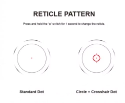 Прицел коллиматорного Vector Optics Nautilus 1x30 Double Reticle - фото 10