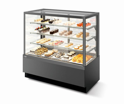 Витрина Кондитерская Vete kub lux 130, Антрацит/Крашенная деталировка T7016M.VG033.B7016M