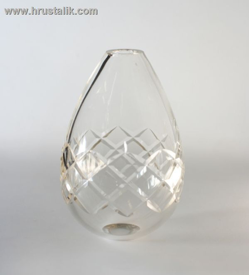 Центральная колба хрустальной люстры прозрачная №9