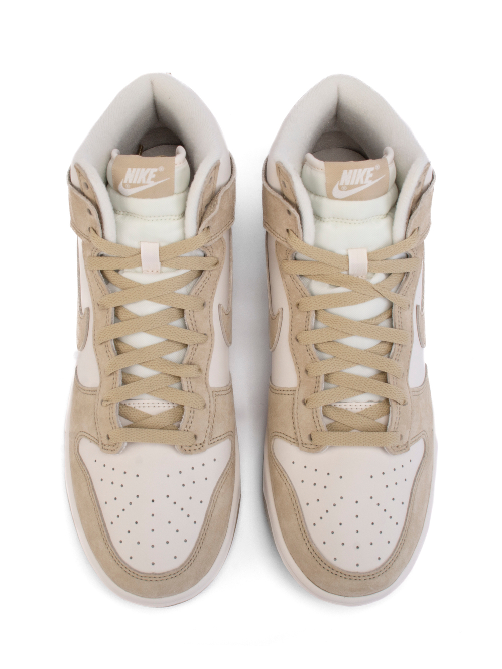 Nike Dunk High Tan Suede White