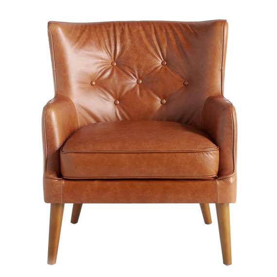 Кресло Angel Cerda 5053, коричневая кожа