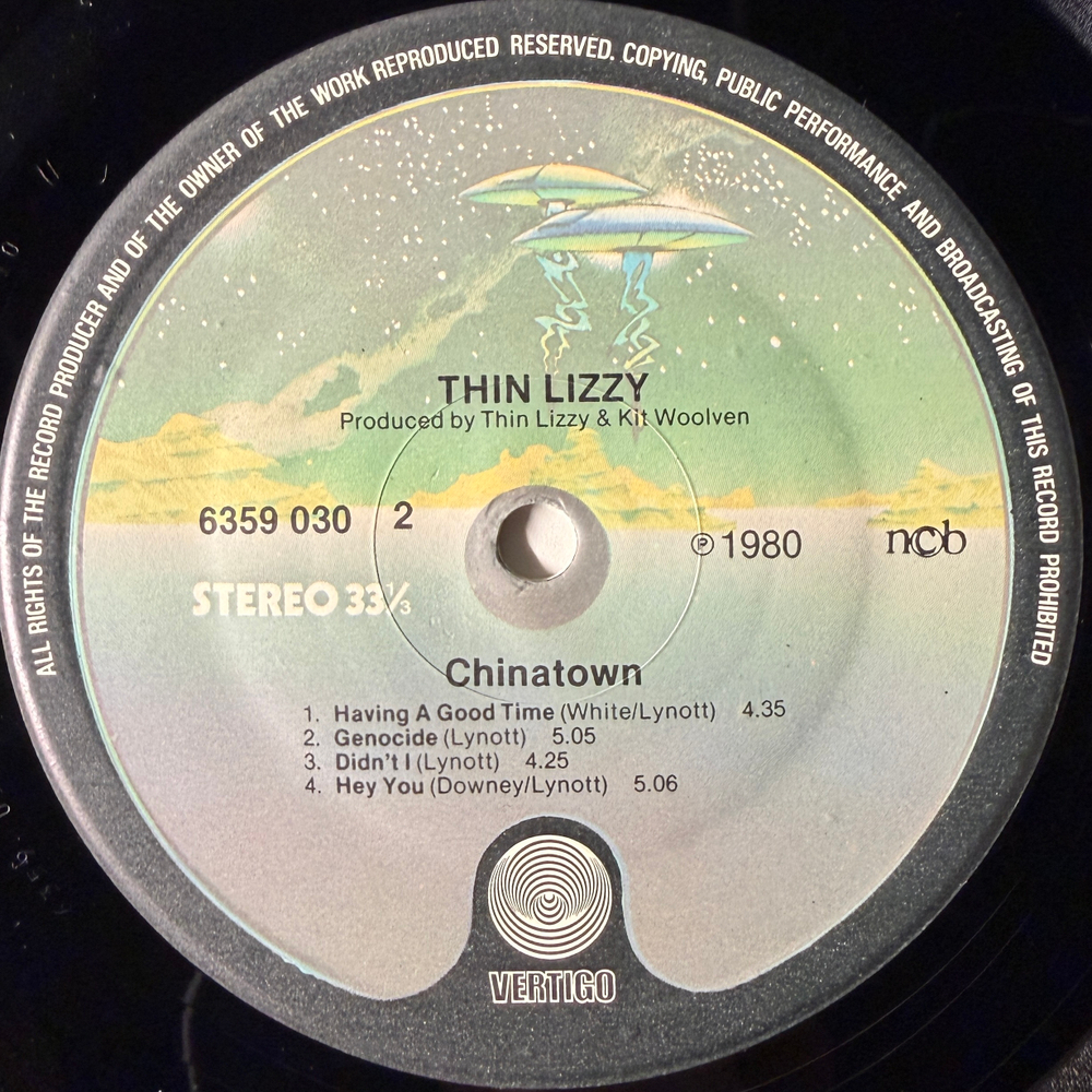 Thin Lizzy ‎– Chinatown (Скандинавия 1980г.) Т