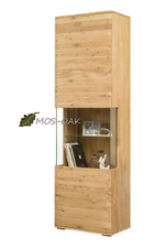 Шкаф с витриной из массива дуба Мидгард-1