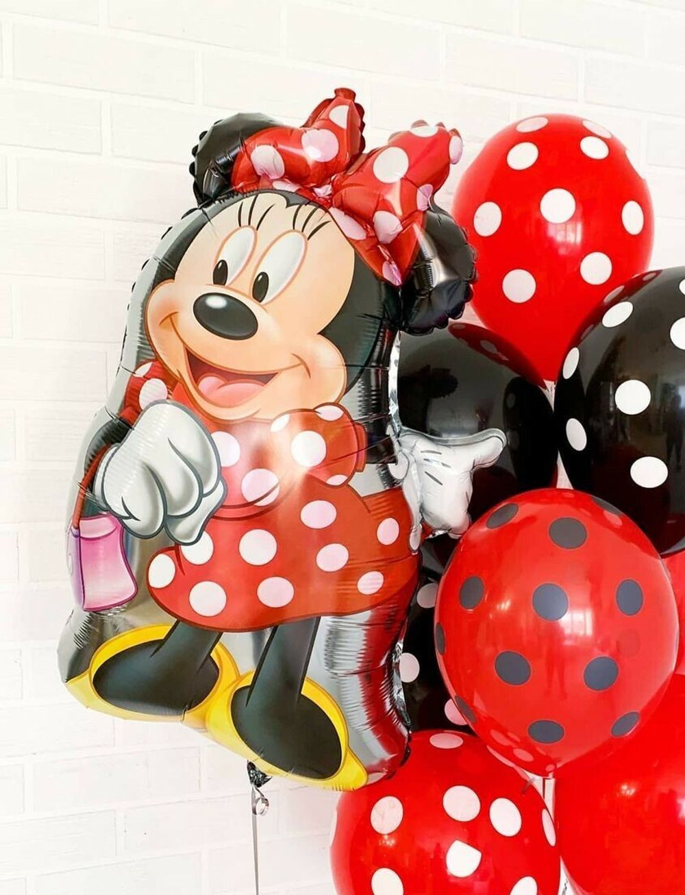 AN Шар Фигура Минни маус танцующая 22"/56см W х 29"/74см (БГ-46)  Изображение5