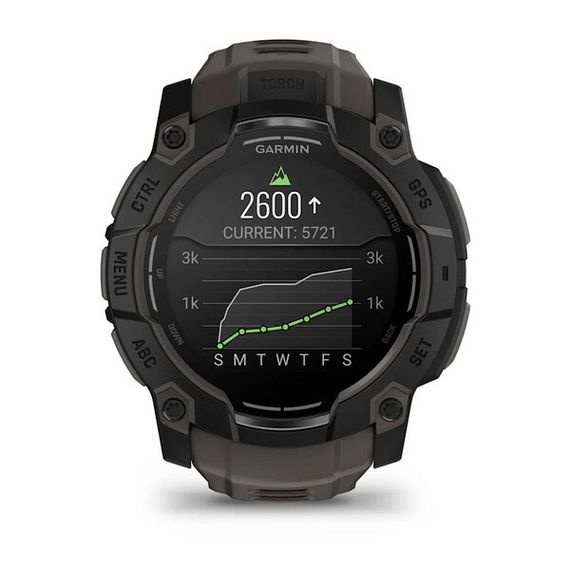 Умные часы Garmin Instinct 3 Amoled 50 mm Black with Charcoal Band (010-03020-00)