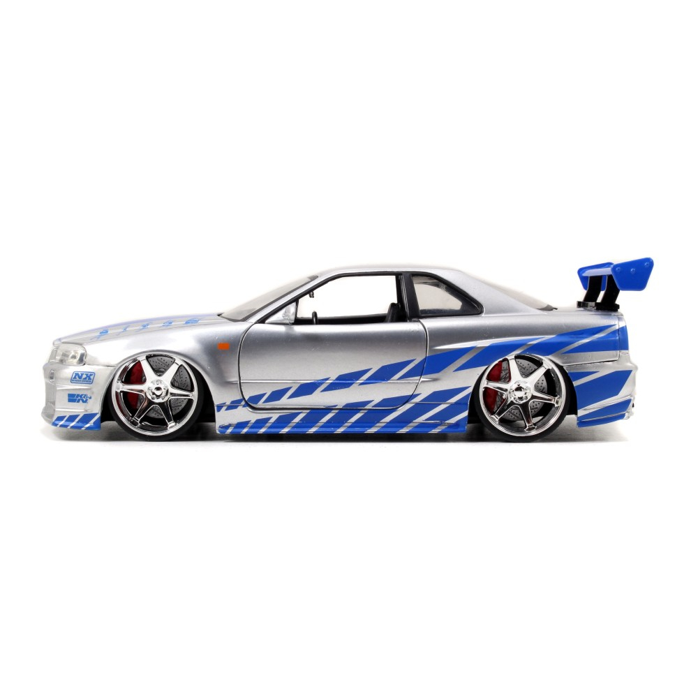 JADA Fast & Furious - Металлическая коллекционная машина 2002 Nissan Skyline GT-R (R34) 1:24 3971583