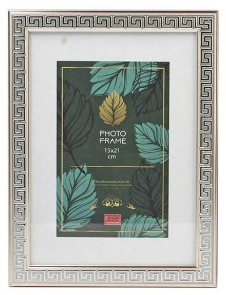 Фоторамка пластик 15х21 см Джанни серебро