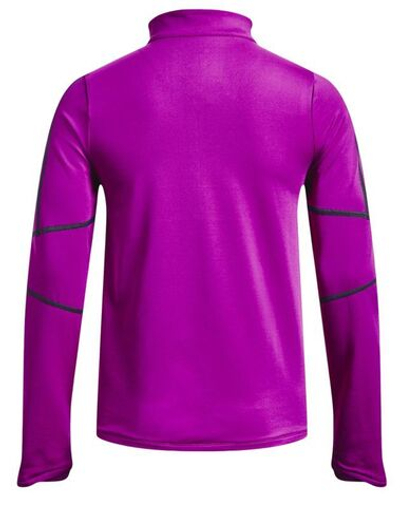 Женская теннисная футболка (dł. Рукава) Under Armour Train Cold Weather 1/2 Zip - strobe/tempered steel