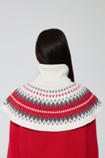 Манишка с узором из смесового кашемира