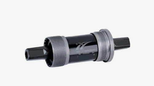 Каретка-картридж TRIX стальная, под стакан 68мм, квадратный вал, 122мм х1,37"х24, черная , индивидуальная упаковка.