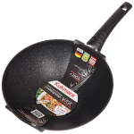 Сковорода-вок алюминий, 28 см, антиприг, Kukmara, Темный мрамор, свкмт280а