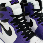 кроссовки Air Jordan 1 Mid Purple White