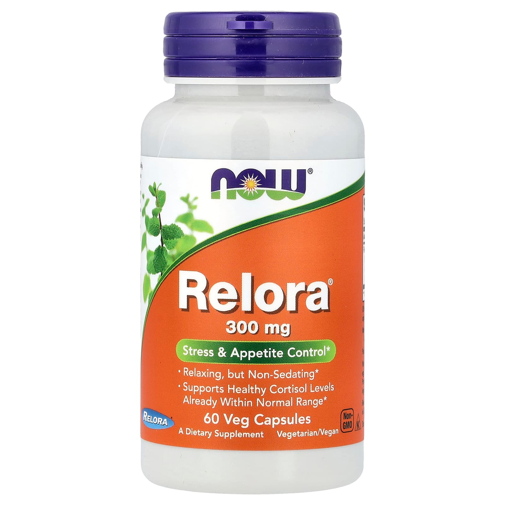 NOW Foods, Relora, 300 мг, 60 растительных капсул