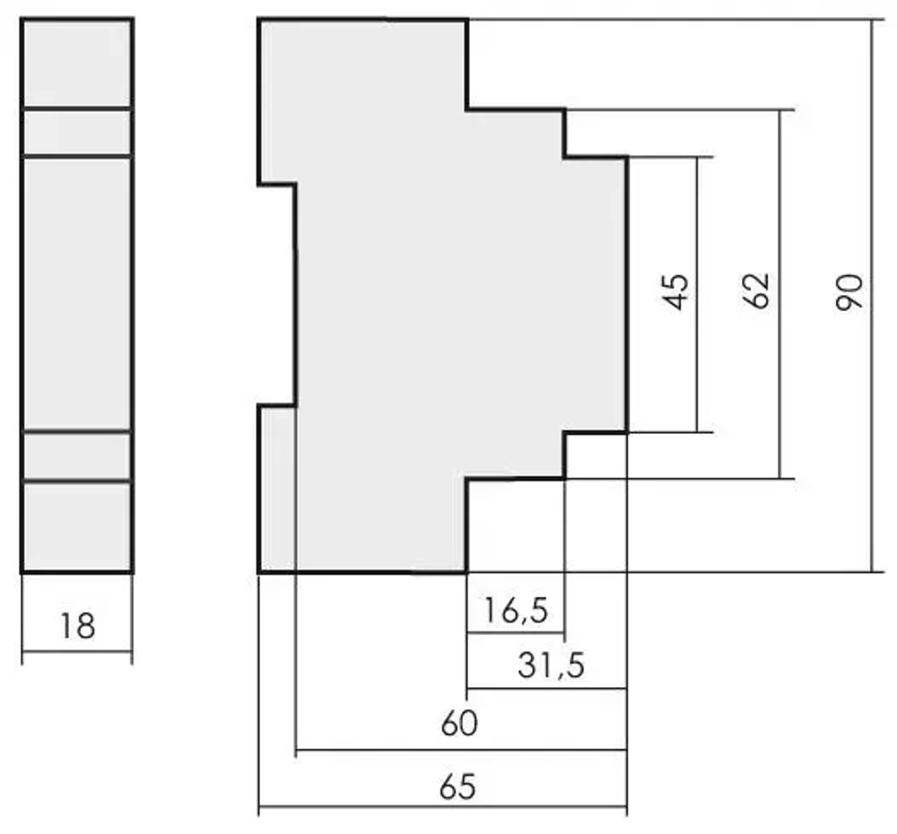 Реле промежуточное (электромагнитное) PK-1P-48 16А перекл. 48В AC/DC