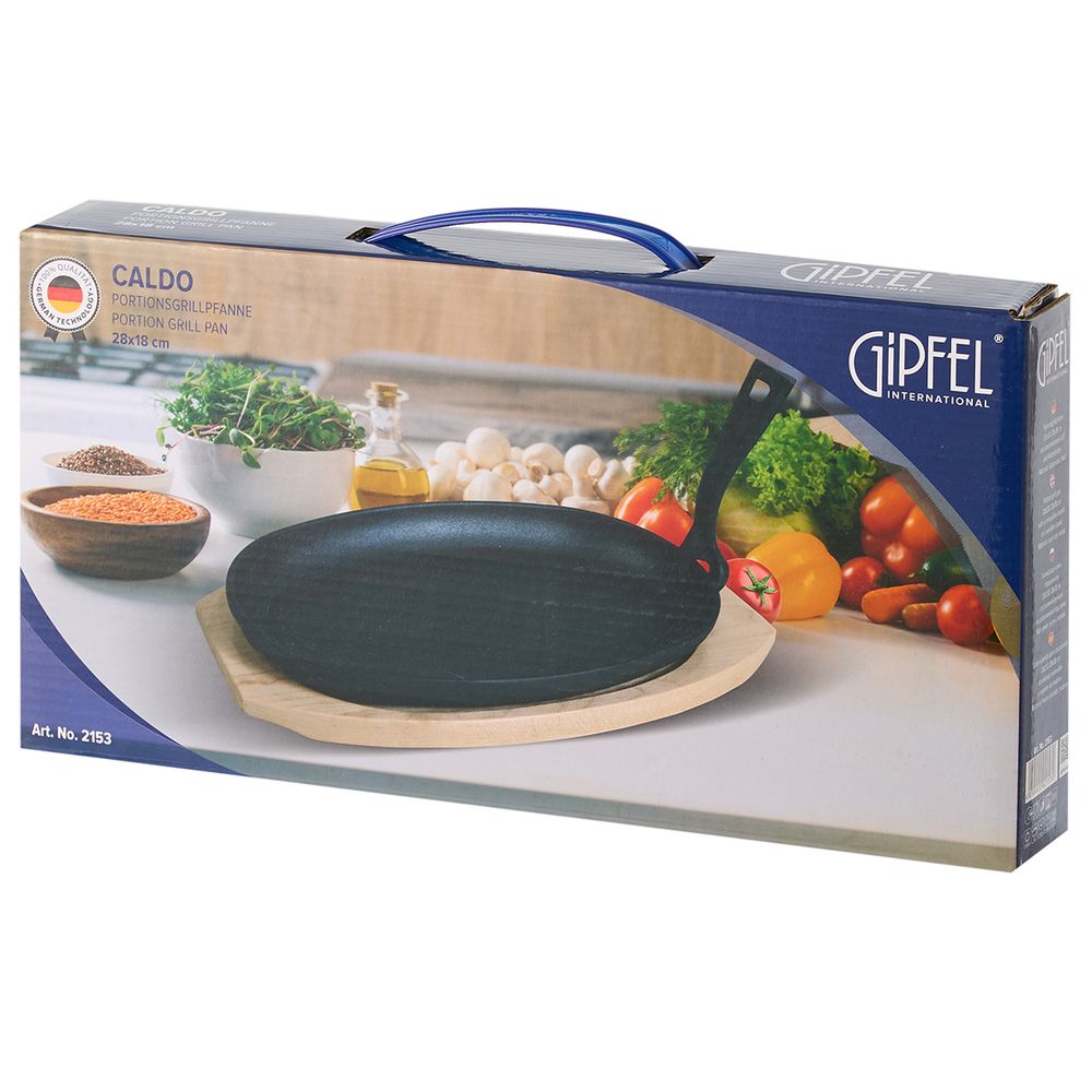 Чугунная порционная сковорода-гриль Gipfel Caldo 2153 28 см