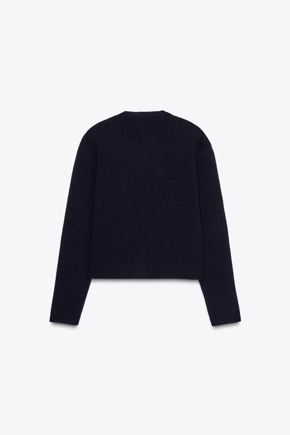 ZARA КАРДИГАН С ЗОЛОТИСТЫМИ ПУГОВИЦАМИ, МОРСКОЙ СИНИЙ