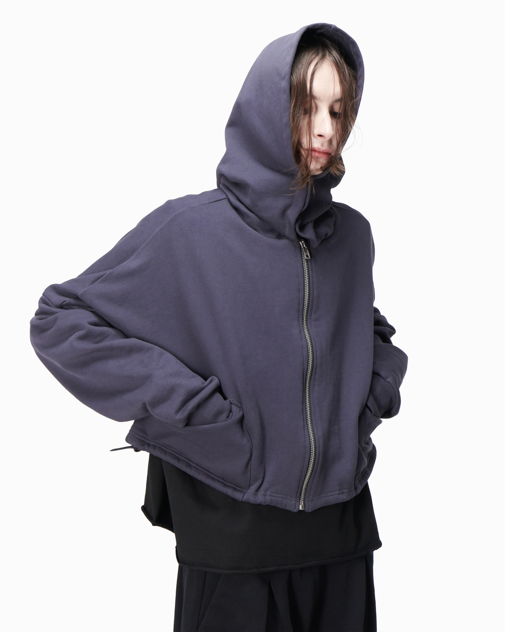 ZIP HOODIE PURPLE MEN