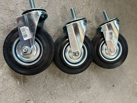 Колесо промышл. поворот.болт креплен.М12 125мм (SCT55)