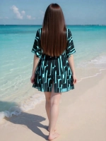 Купальник-платье слитный большой размер