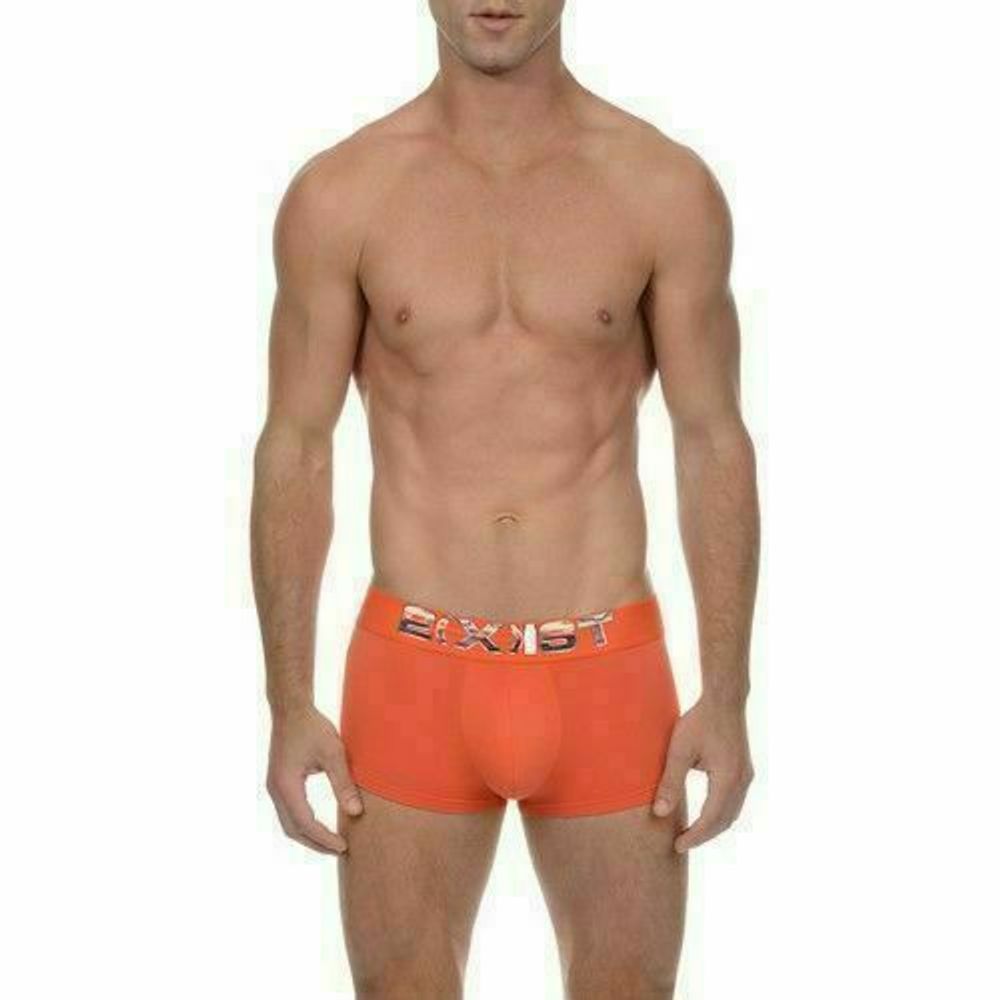 Мужские трусы Боксеры оранжевые 2(x)ist Men&#39;s Electric No-Show Boxers Limited Edition Orange