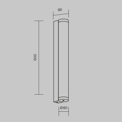 Уличный настенный светильник Outdoor O482WL-L16B3K