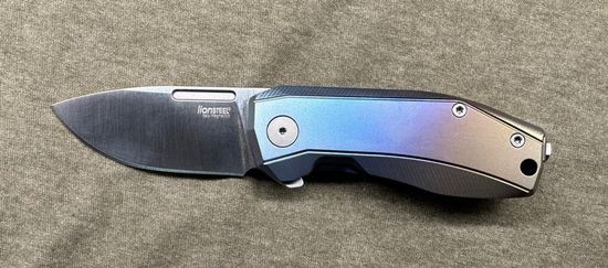 Нож складной Lion Steel NANO ARCOBALENO - сталь MagnaCut, рукоять цветной титан