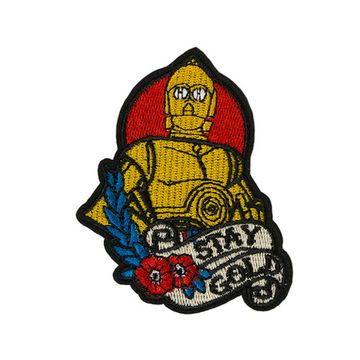 Нашивка термоаппликация на одежду и на рюкзак. C3-PO / Звездные войны