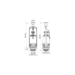Арматура IDDIS F012400-0005 для бачка с боковым подводом одноуровневая