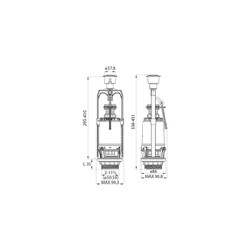 Арматура IDDIS F012400-0005 для бачка с боковым подводом одноуровневая