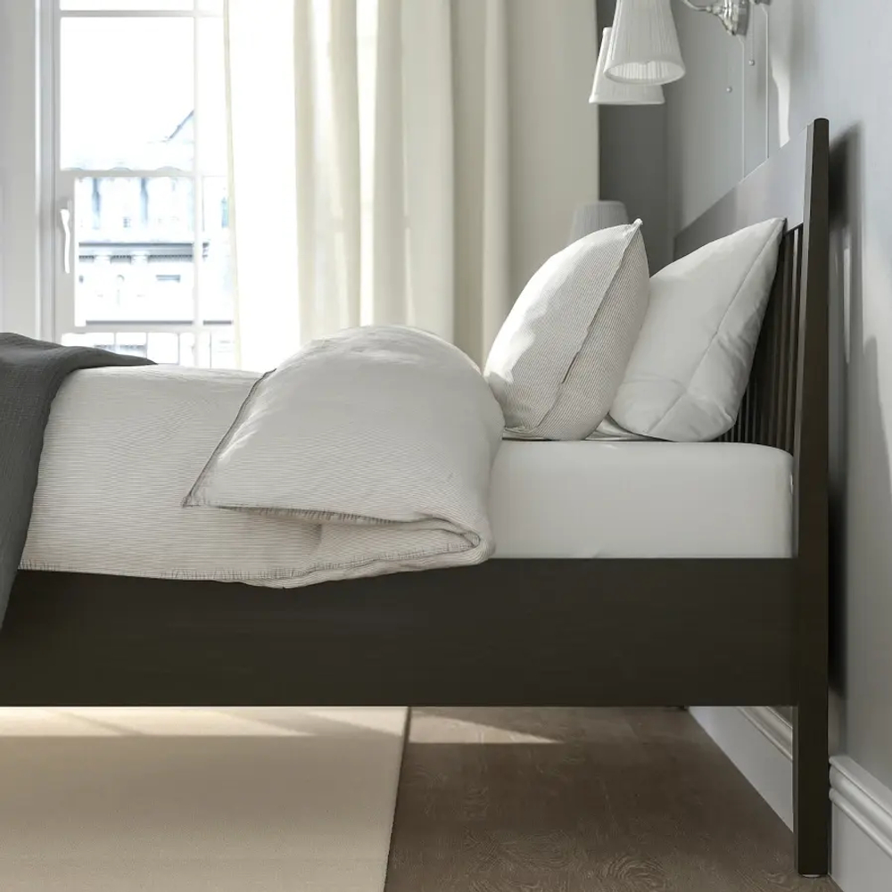 Каркас кровати - IKEA IDANÄS/IDANAS, 200х140 см, темно-коричневый, ИДАНЭС ИКЕА